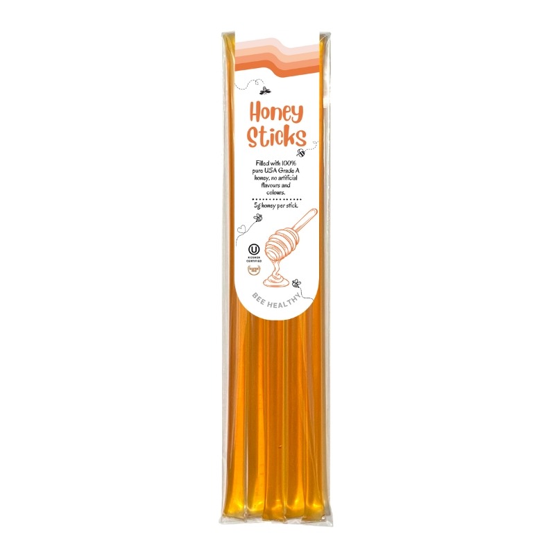 Peach Honey Straws 2 Packs (5 Counts Each)